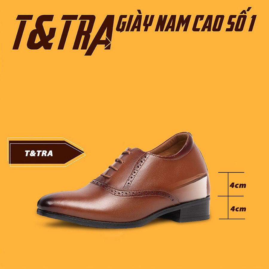 [ 8CM ] Giày Độn Nam T&amp;TRA S1034N