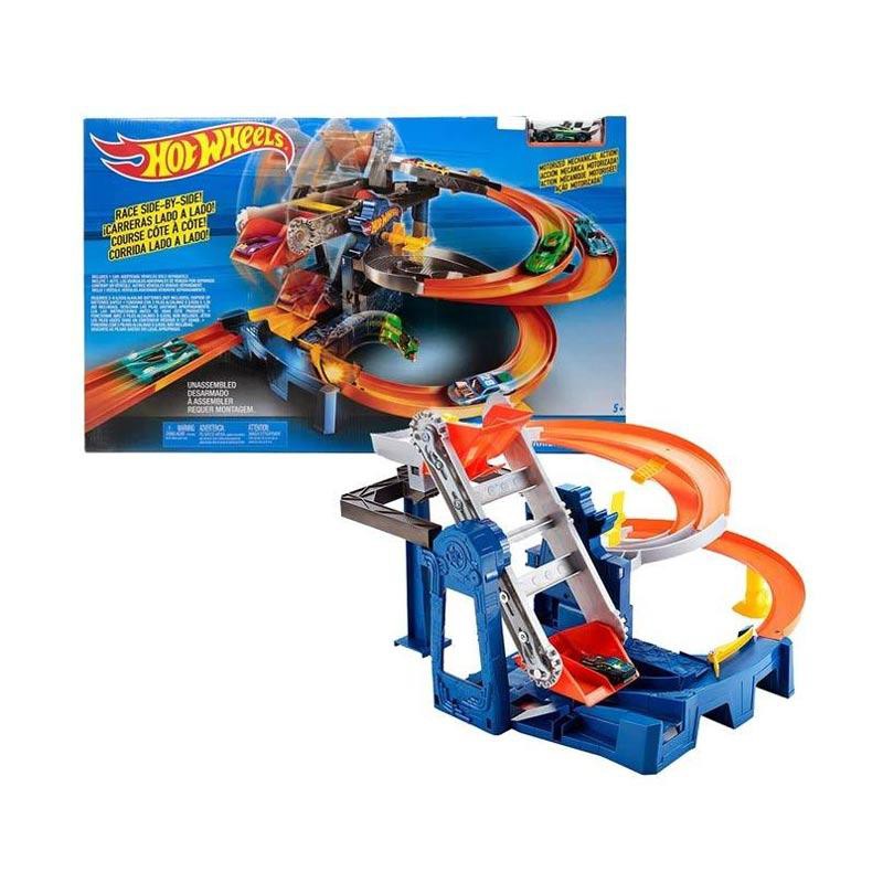 Đồ chơi Bộ đường đua nhà máy  vòng xoắn HOT WHEELS  FDF28