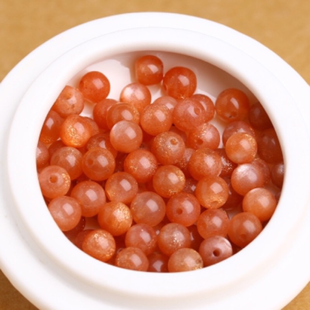 GIÁ BUÔN  Tự nhiên 100%: Hạt Sunstone làm vòng tay, PH879