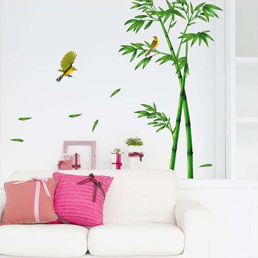 ELEGANT Đề Can PVC Hình Cây Tre Dán Kính Cửa Sổ Phòng Ngủ Trang Trí Nhà Cửa DIY