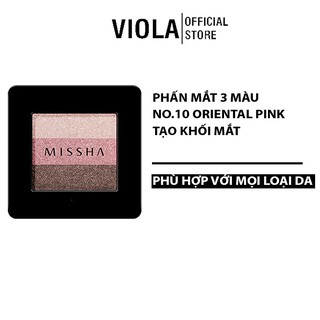 Phấn Mắt 3 Màu Missha Triple Shadow (No.10/Oriental Pink)