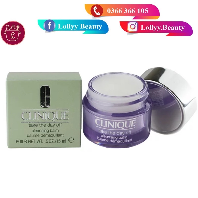 Clinique Kem Tẩy Trang Take The Day Off Cleansing Balm 15ml Fullbox