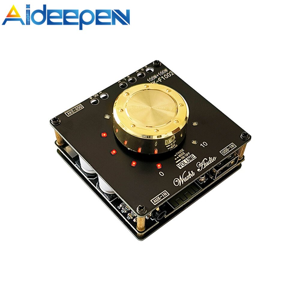 Bảng Mạch Khuếch Đại Âm Thanh Kỹ Thuật Số ZK-F1002 2.0 2X100W TPA3116D2 BT 5.1 Kênh Kép AUX / U / Thẻ Âm Thanh USB