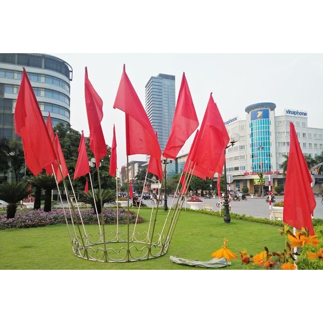 Cờ hồng kỳ 60*160cm vải đẹp loại to