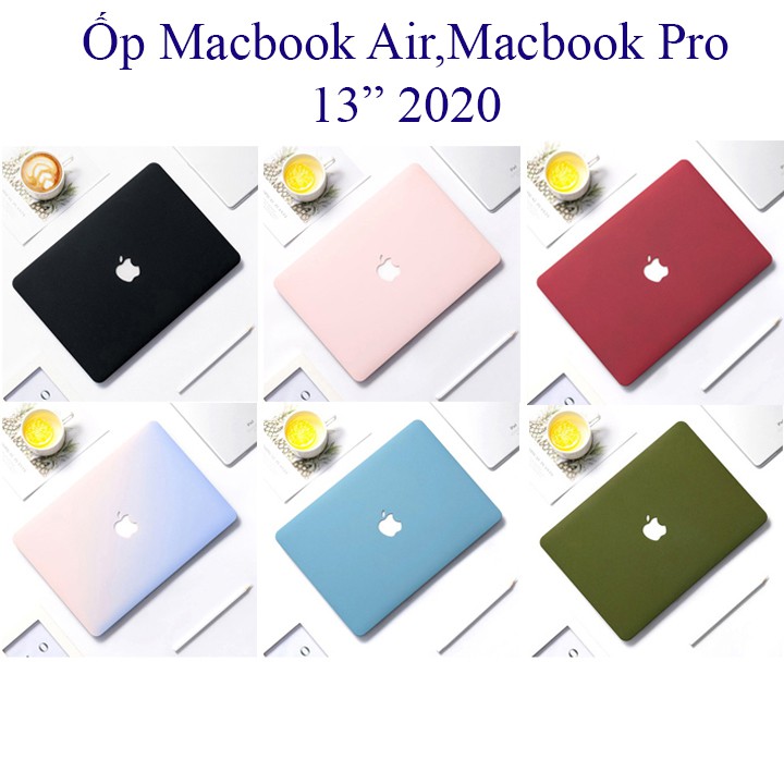 Case,Ốp Macbook Air 13" 2020,Pro 13" 2020 Bảo Vệ Toàn Diện Macbook (Tặng Set Nút Chống Bụi Và Kẹp Chống Gãy Sạc)