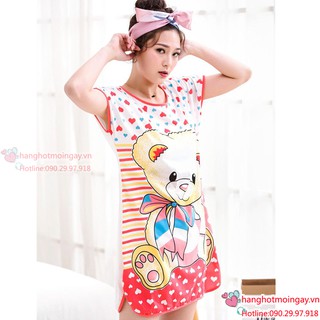 Đầm ngủ gấu siêu dễ thương  DN52