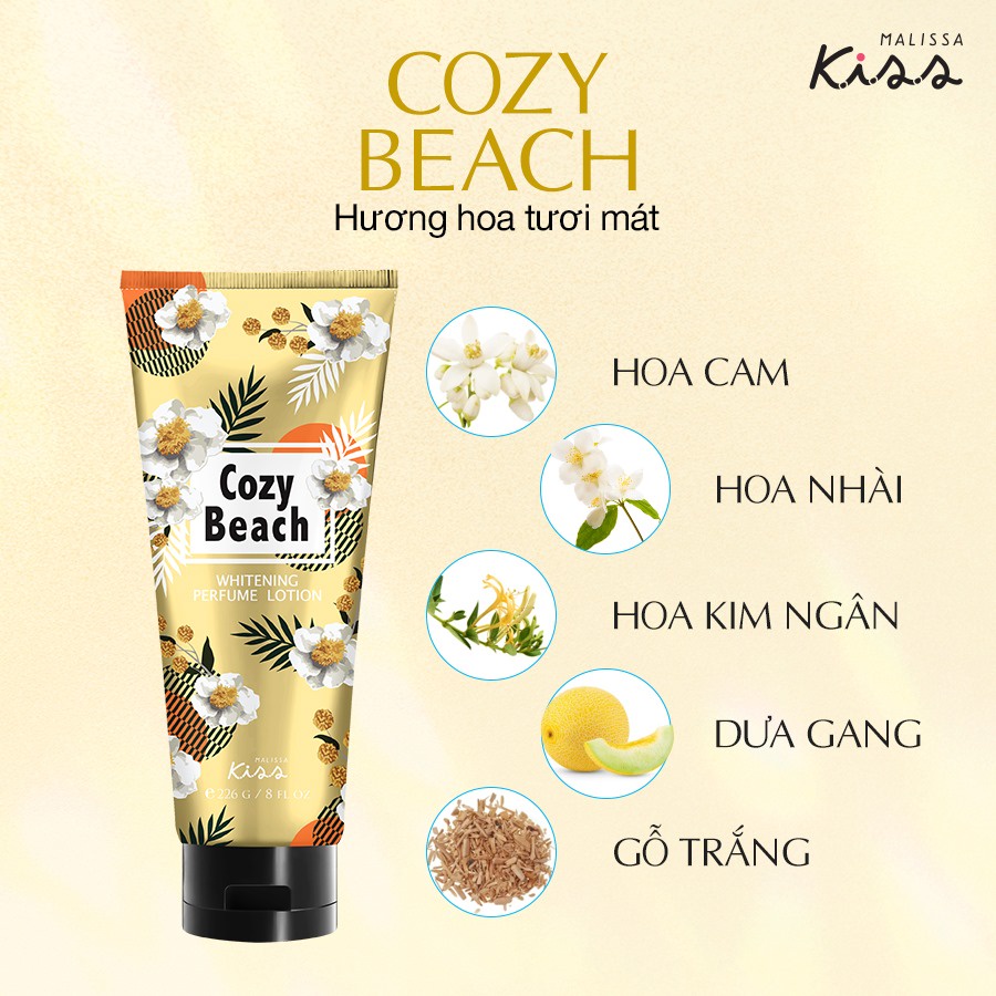 Sữa Dưỡng Thể Dưỡng Trắng Hương Nước Hoa Malissa Kiss 226ml | BigBuy360 - bigbuy360.vn