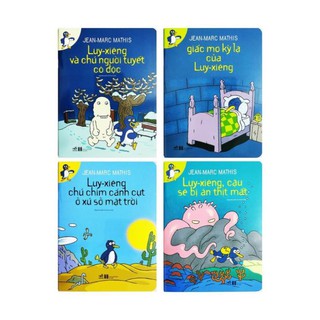 Sách cho bé - Bộ 4 cuốn Chú Chim Cánh Cụt Luy-Xiêng - Tác giả Jean Marc Mathis [Nhã Nam]