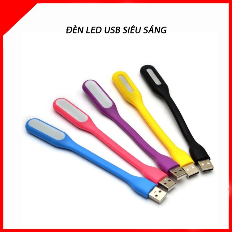 Đèn LED USB siêu sáng uốn dẻo cắm nguồn usb sạc dự phòng - đèn ban đêm cho máy tính xác tay nhỏ gọn tiện lợi educase66