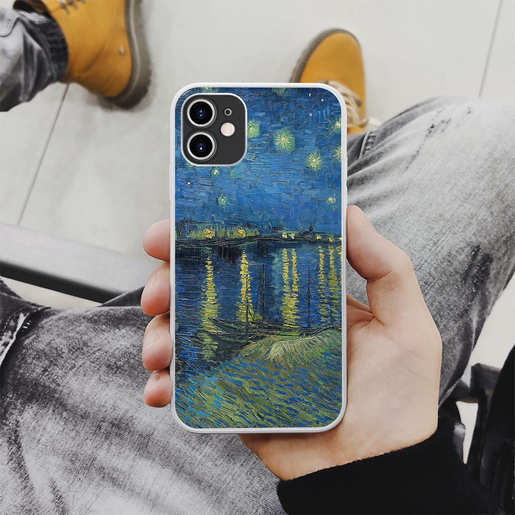 Ốp Lưng Van gogh starry night  Mr.Simple Shop cho Iphone 5 6 7 8 Plus 11 12 Pro Max X Xr PAP20211425