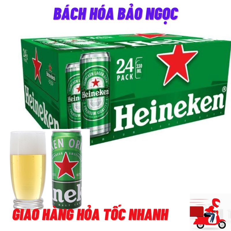 Thùng Bia Heineken Lon Cao