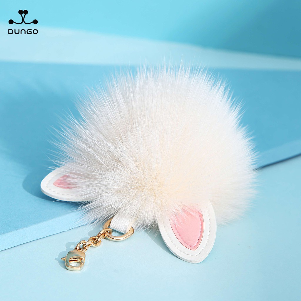 Charm Treo Tròn Tai Mèo Lông Trắng JUST STAR DU110125-48