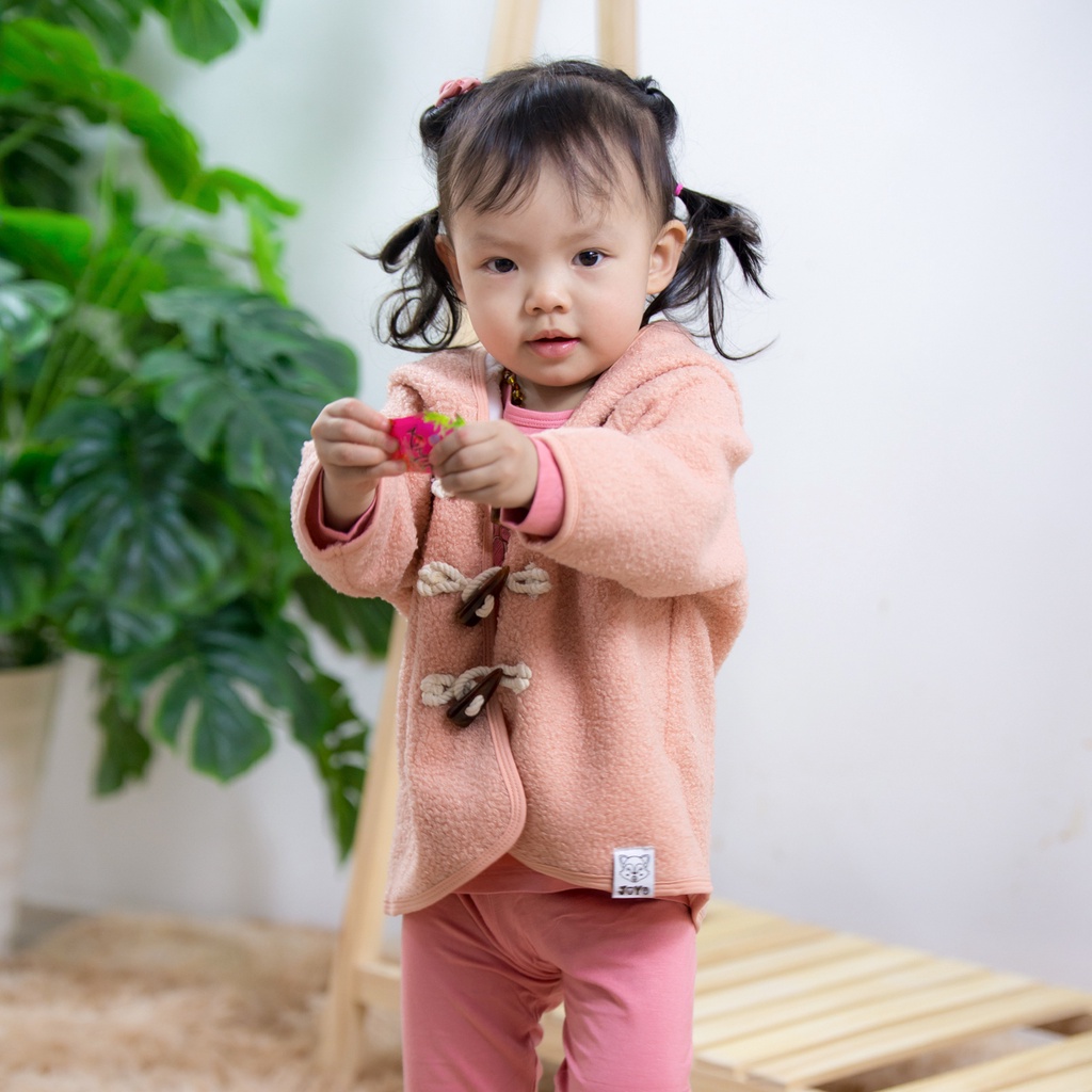 JOYO Áo Khoác Lông Cừu Ấm Áp Cho Bé Dưới 4 Tuổi