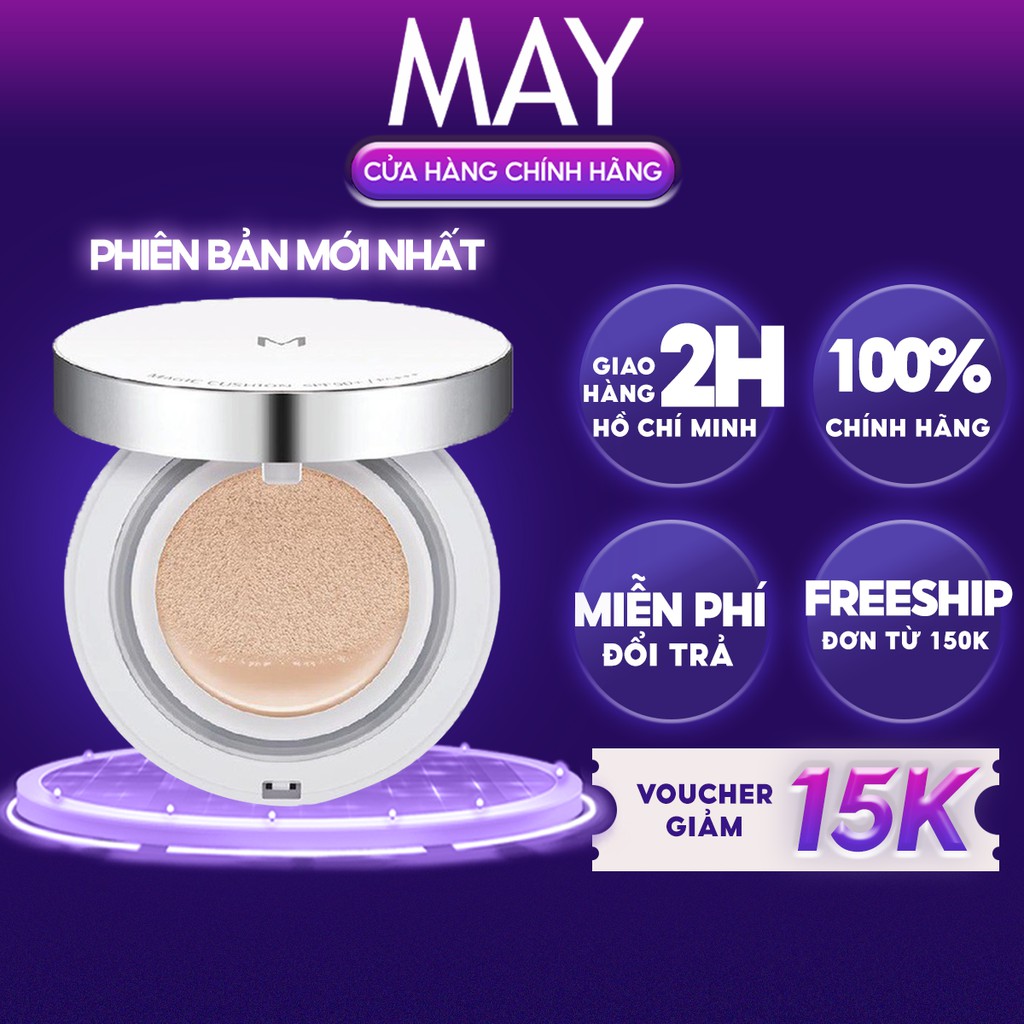 Phấn Nước MISSHA M Che Khuyết Điểm Hoàn Hảo, Kiềm Dầu Cushion SPF 50+ PA+++ 15g