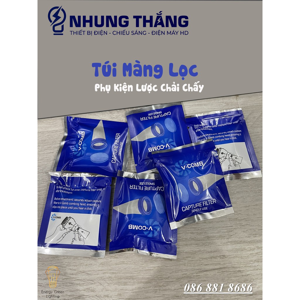 Túi Màng Lọc Chấy - Phụ Kiện Lược Hút Chấy Và Trứng Lược Máy Chải Chấy Thông Minh