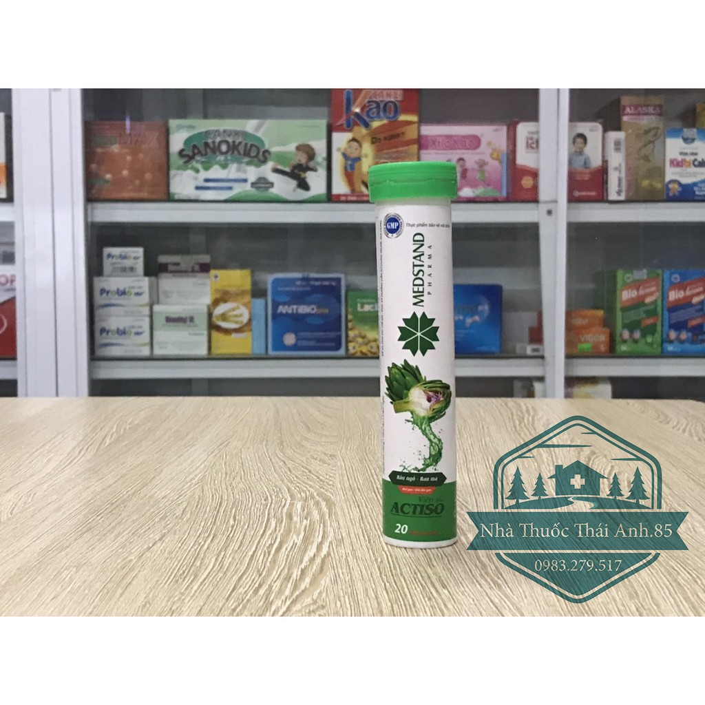 Viên Sủi Actiso Râu Ngô Rau Má Mát Gan Medstand