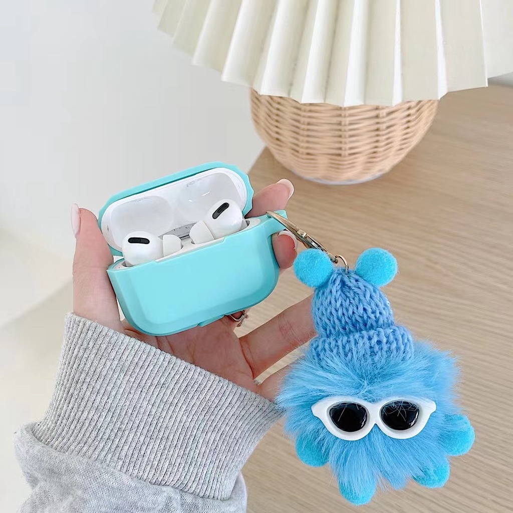 Vỏ bọc hộp đựng tai nghe chất liệu TPU hình quái vật dễ thương cho airpods 1/2 pro