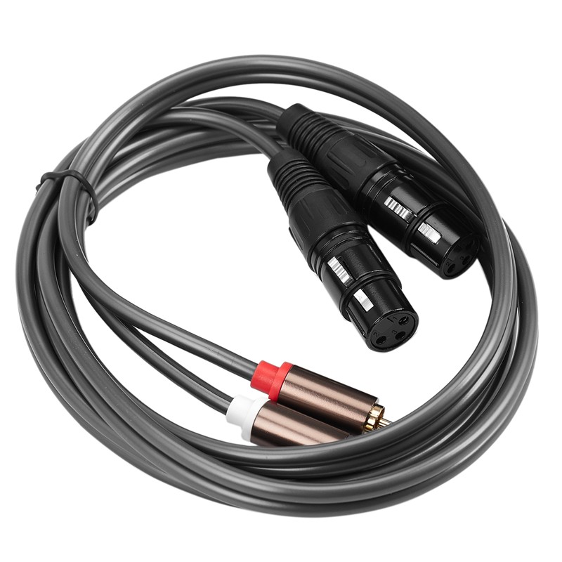 Cáp Chuyển Đổi Dual Female Xlr Sang Rca 2 Xlr Female Sang 2 Rca Male