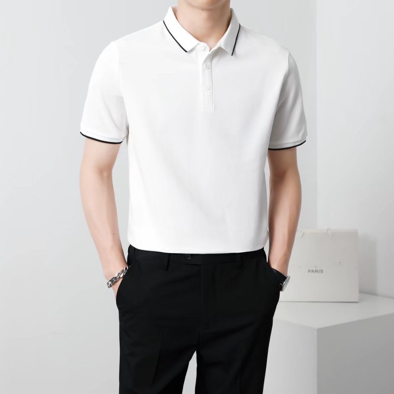 Áo Thun Polo Tay Ngắn Dáng Rộng Màu Sắc Đơn Giản Thời Trang Mùa Hè Cho Nam Giới Có 4 Màu Size M-2XL