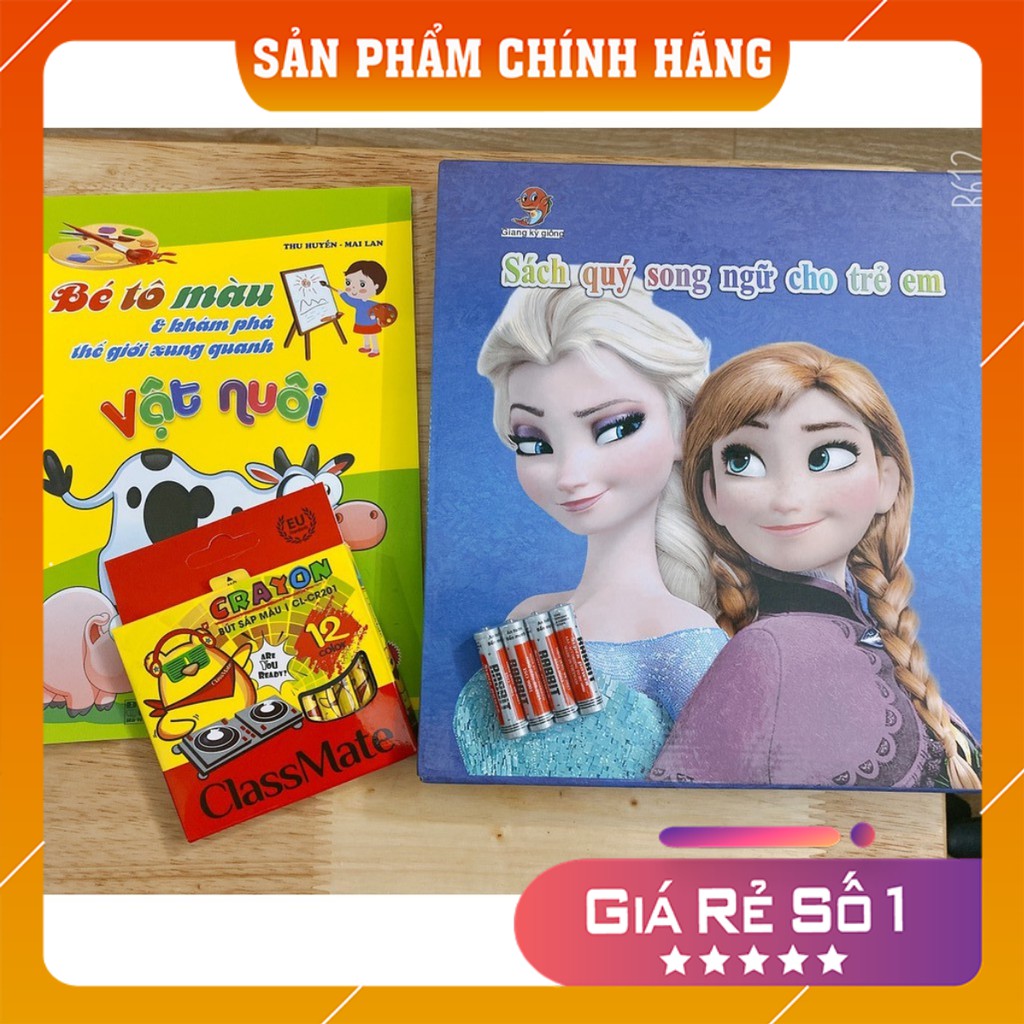 [MUA 1 ĐƯỢC 4] SÁCH NÓI SONG NGỮ ĐIỆN TỬ ANH - VIỆT, giúp bé học tốt TIẾNG ANH, đồ chơi cho bé