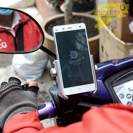 Kẹp Điện Thoại Chân Gương Xe Máy Hợp Kim Thép C2 Siêu Chắc Chắn | BigBuy360 - bigbuy360.vn