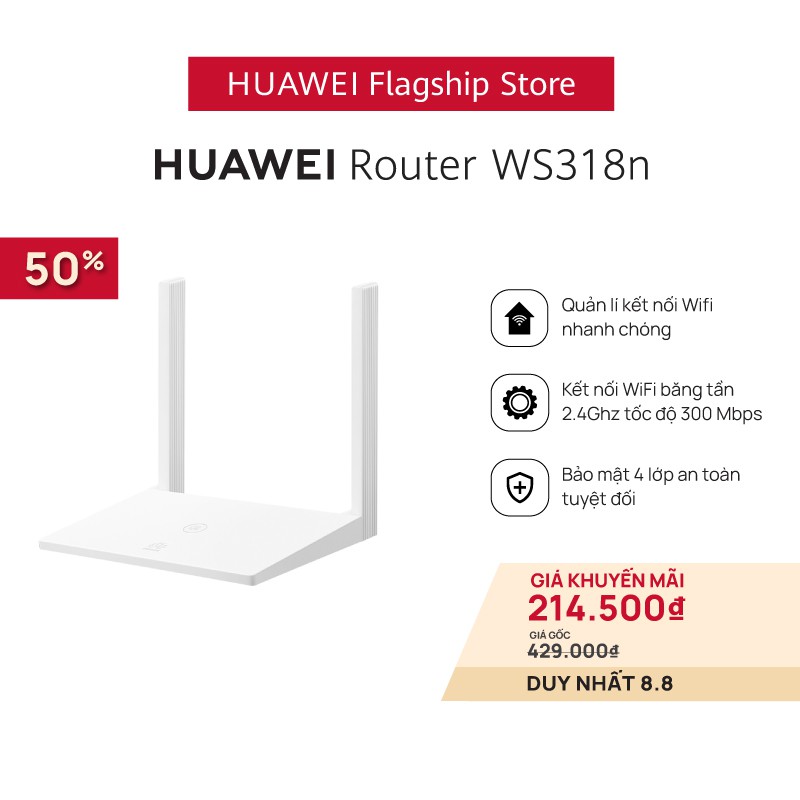 Bộ định tuyến HUAWEI Wi-Fi WS318n 300Mbps Wi-Fi Router | WebRaoVat - webraovat.net.vn