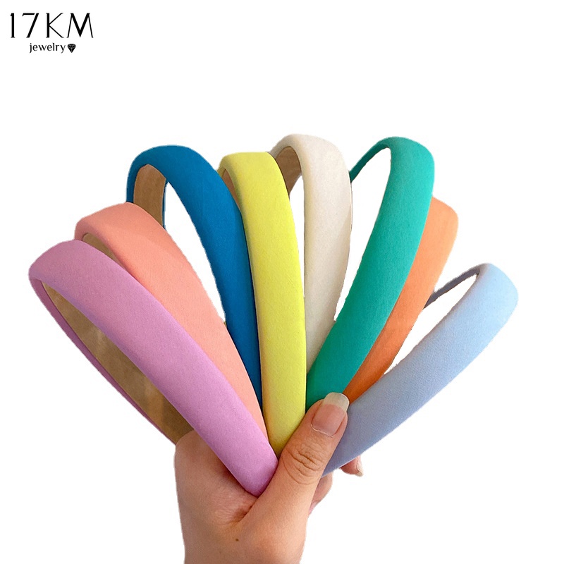 Băng Đô Cài Tóc Acrylic Màu Kẹo 17Km Thời Trang Cổ Điển Cho Nữ