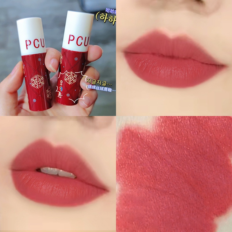 Son Môi Nhung Lì Kháng Nước Thiết Kế Vỏ Phong Cách Giáng Sinh Độc Đáo