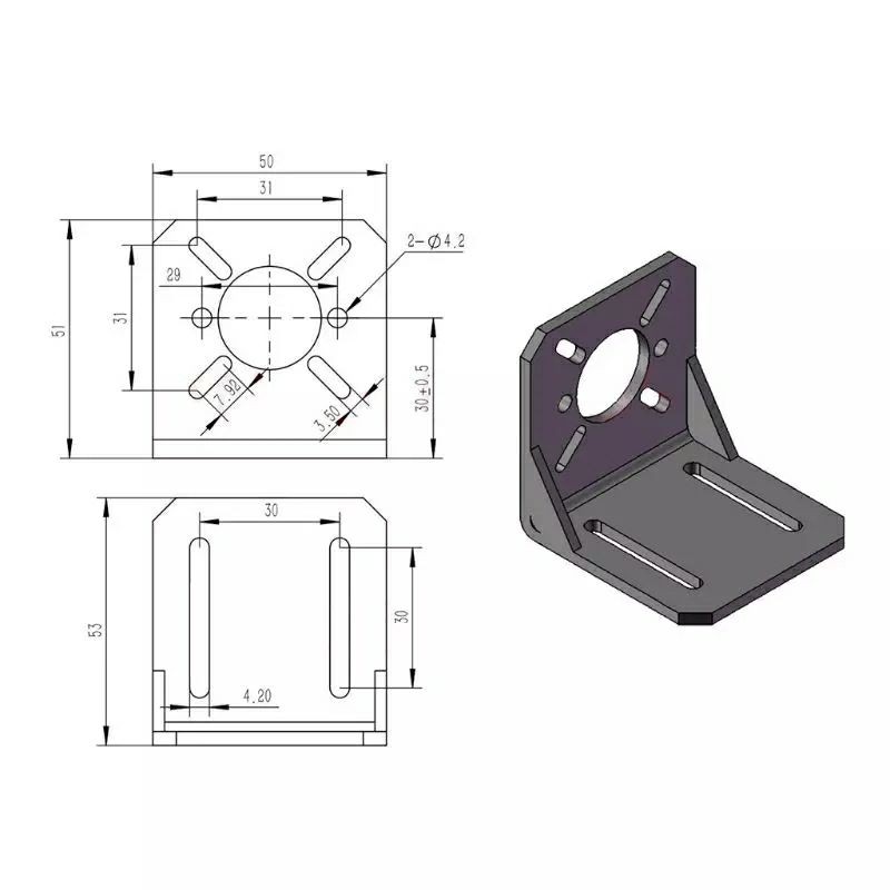 Giá đỡ động cơ bước, servo cho máy CNC