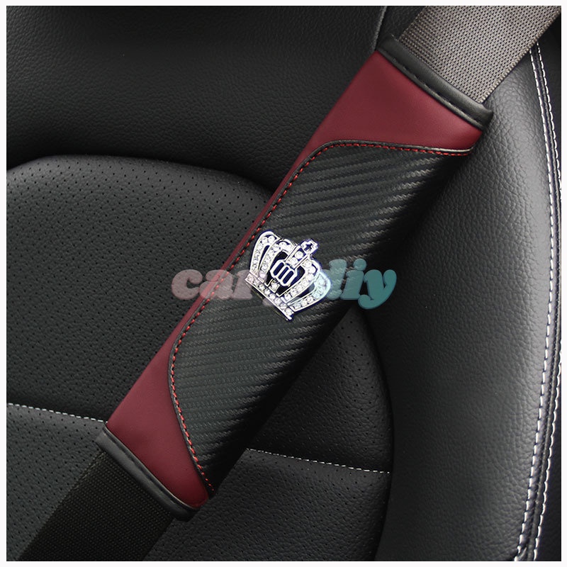 Vỏ Bọc Dây Đai An Toàn Xe Hơi Bằng Da Sợi Carbon Cao Cấp Sự Bảo Vệ