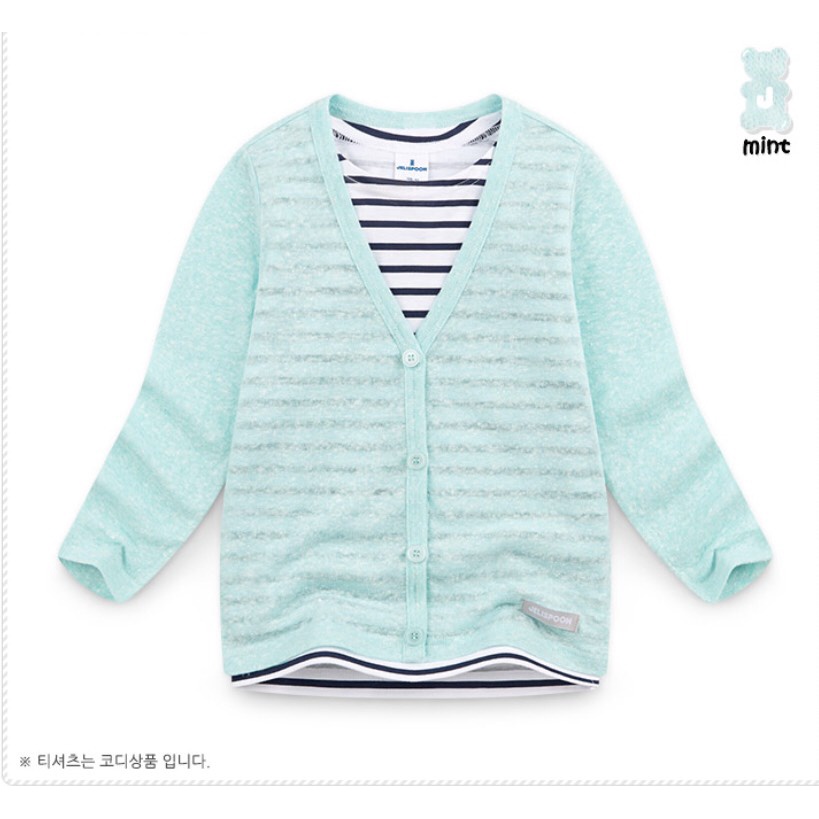 Áo cardigan len mỏng trơn bé trai bé gái Jelis 3 màu. HA2295