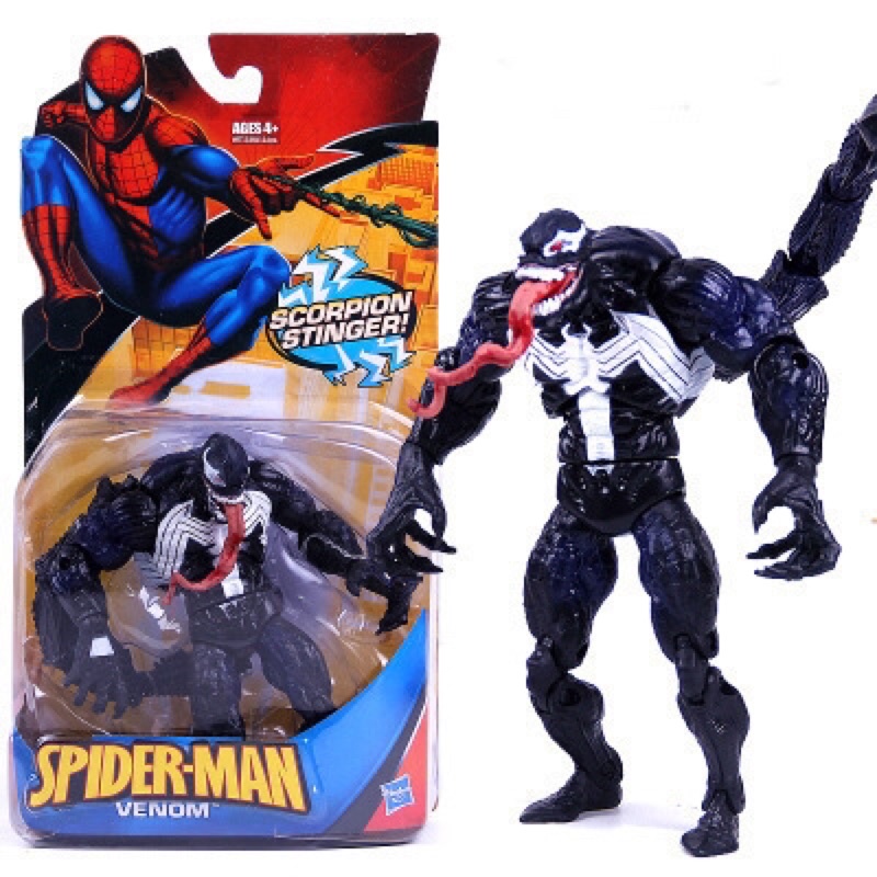 Mô Hình Spider-Man + Venom Có Khớp Chính Hãng Hasbro