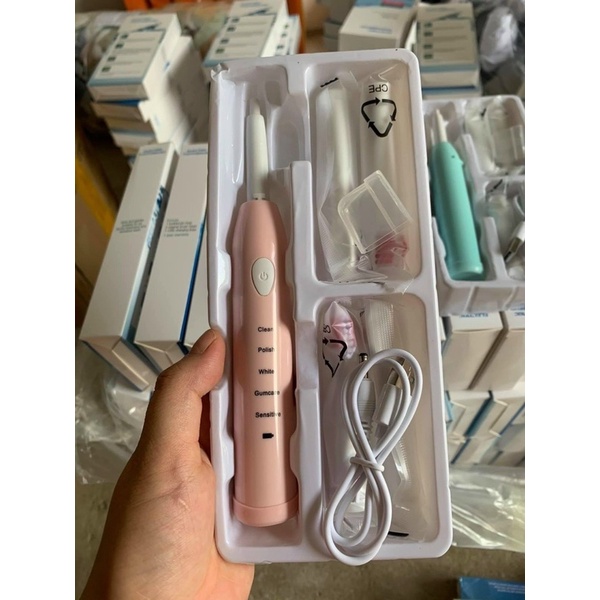 Bàn Chải Điện Đánh Răng Tự Động, Có 5 Chế Độ, Chống Nước Tuyệt Đối, Sử Dụng Lâu Dài