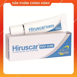 Gel làm mờ sẹo mụn và thâm mụn Hiruscar Post Acne 5g