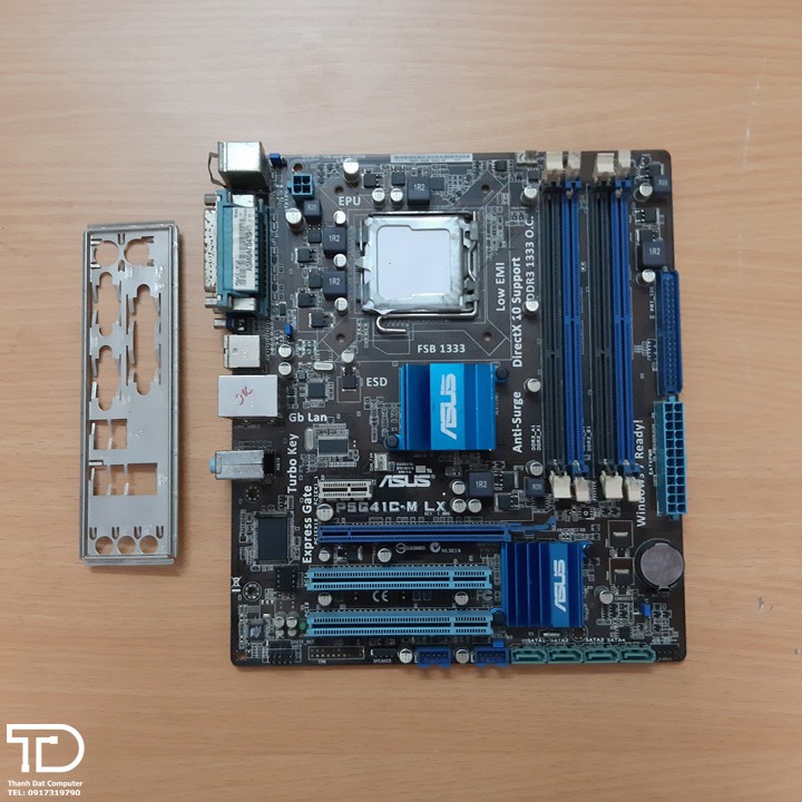 Mainboard ASUS G41 -  P5G41T-M LX - SOCKET 775 DDR3 - RENEW BẢO HÀNH 12 THÁNG 1 ĐỔI 1