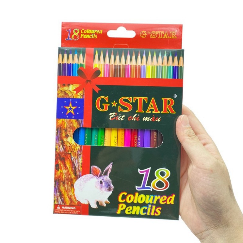 Rẻ Cực- Bút chì màu Gstar-18 màu dài