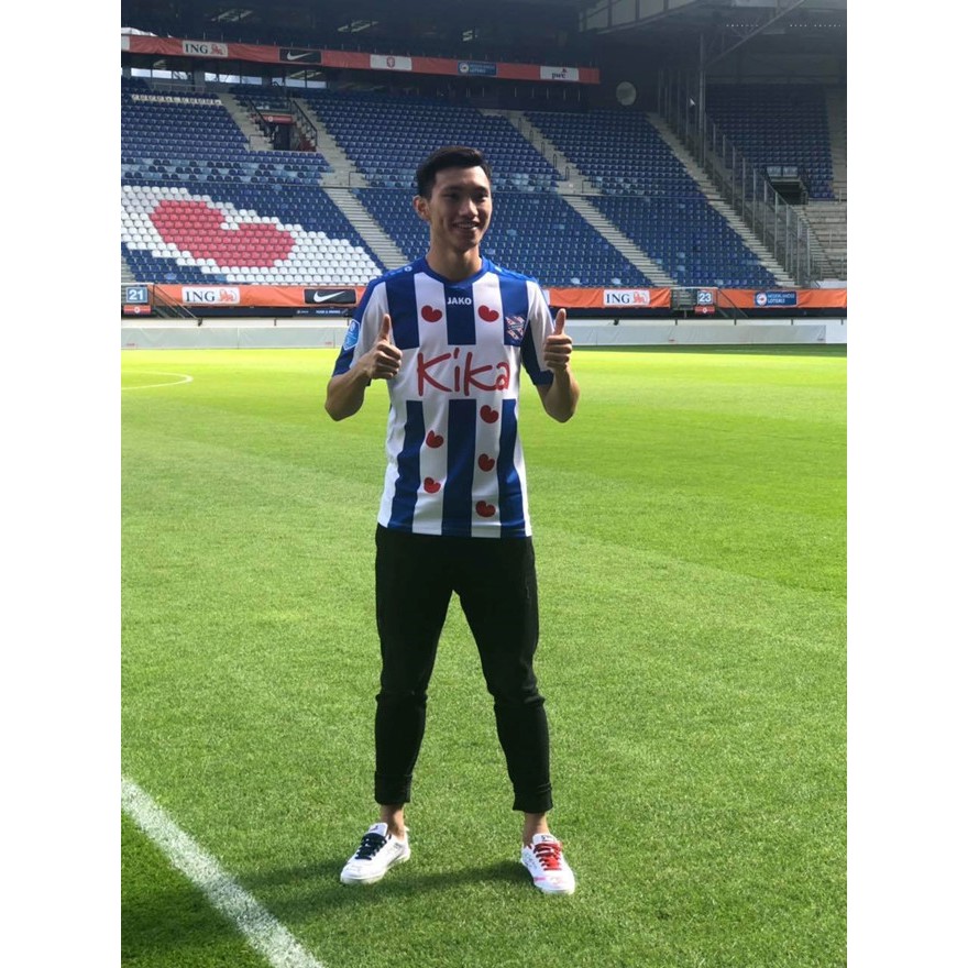 QUẦN ÁO BÓNG ĐÁ CLB HEERENVEEN-ĐOÀN VĂN HẬU 2019-2020 -THUN LẠNH CAO CẤP