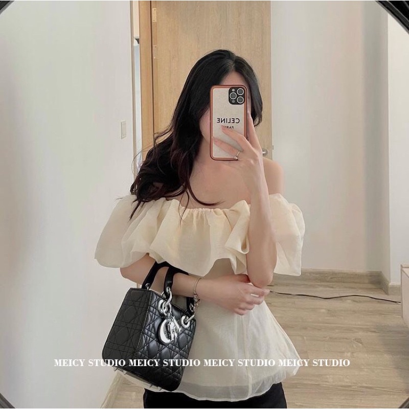 EMMA TOP - Áo bẹt vai tiểu thư sang chảnh
