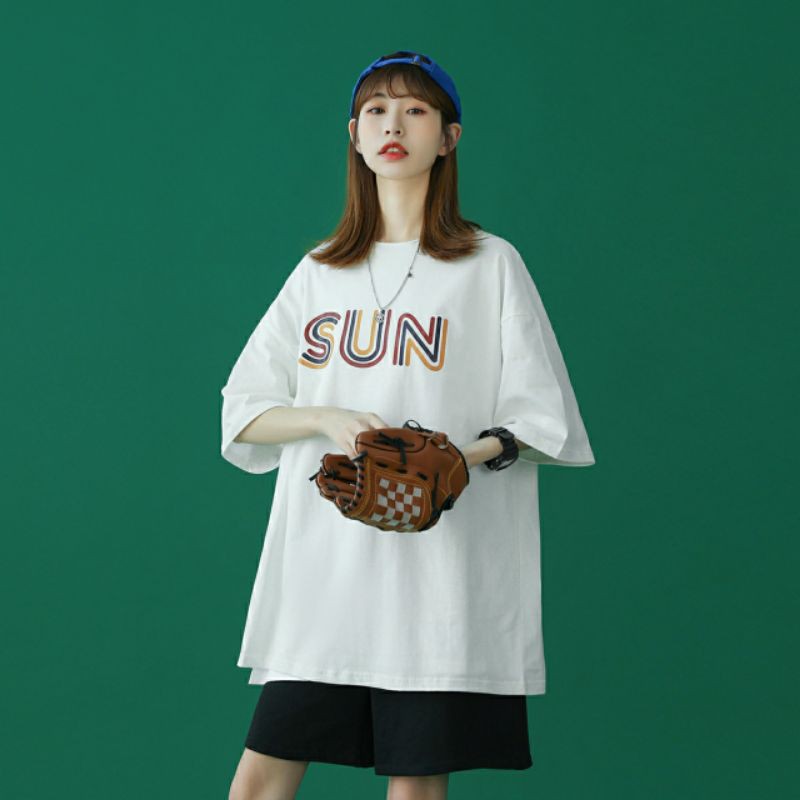 Áo thun tay lỡ nam nữ , áo phông form rộng chất cotton mát mịn thấm hút mồ hôi in hình AD | BigBuy360 - bigbuy360.vn