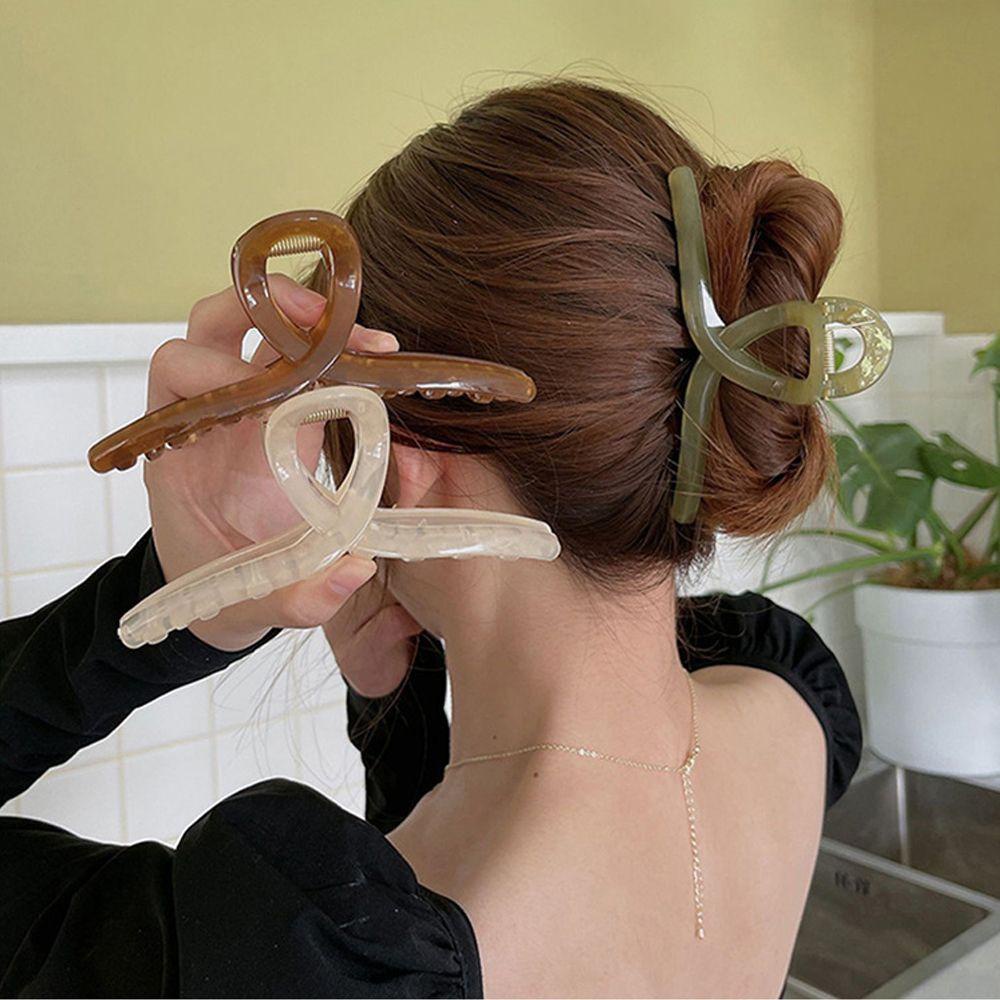 Kẹp Tóc Móng Vuốt Trong Suốt Màu Kẹo Ngọt Thanh Lịch Cho Nữ BERNARDO