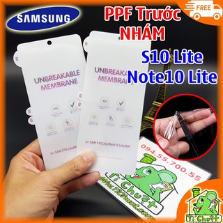 Dán PPF full màn hình chống vân tay SamSung Galaxy Note 10 Lite ( mặt trước )