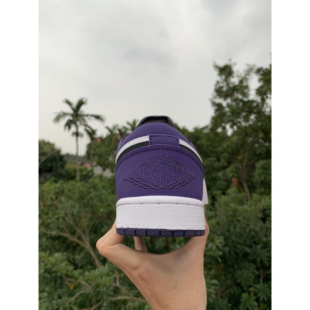 Giày JD low Đen Tím thấp