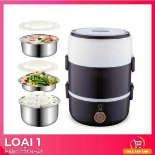 Hộp Cơm Cắm Điện 3 Tầng