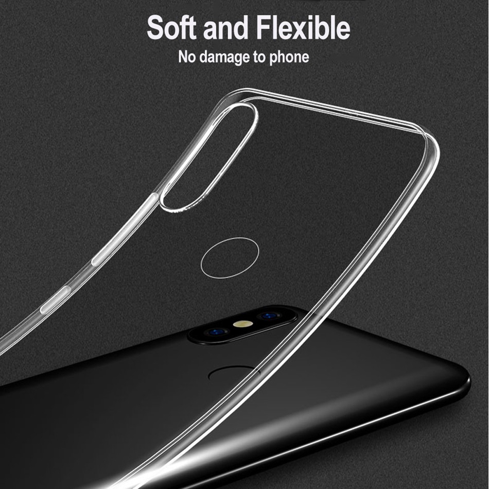 Ốp điện thoại mềm trong suốt cho Xiaomi Redmi Note 4/4X/5/Redmi 5/Mi 8/8SE/6/6X/5/