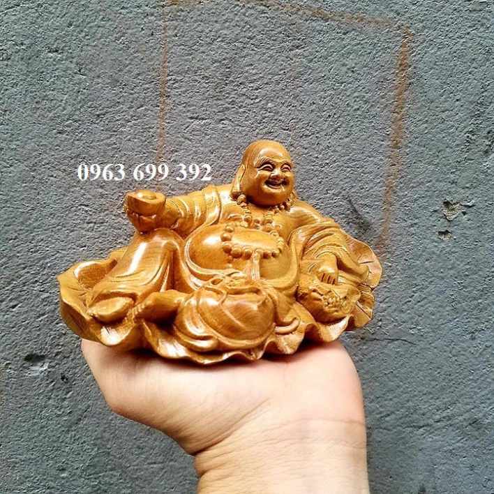 [GIARE] Tượng phật di lặc bằng gỗ