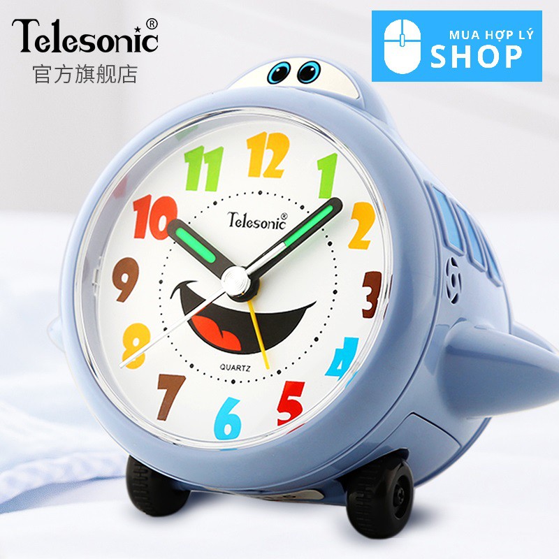 Đồng Hồ Để Bàn Báo Thức TELESONIC / Uranus Kiêm Đồ Chơi Trẻ Em Hoạt Hình Đáng Yêu - Hàng Nhập Khẩu