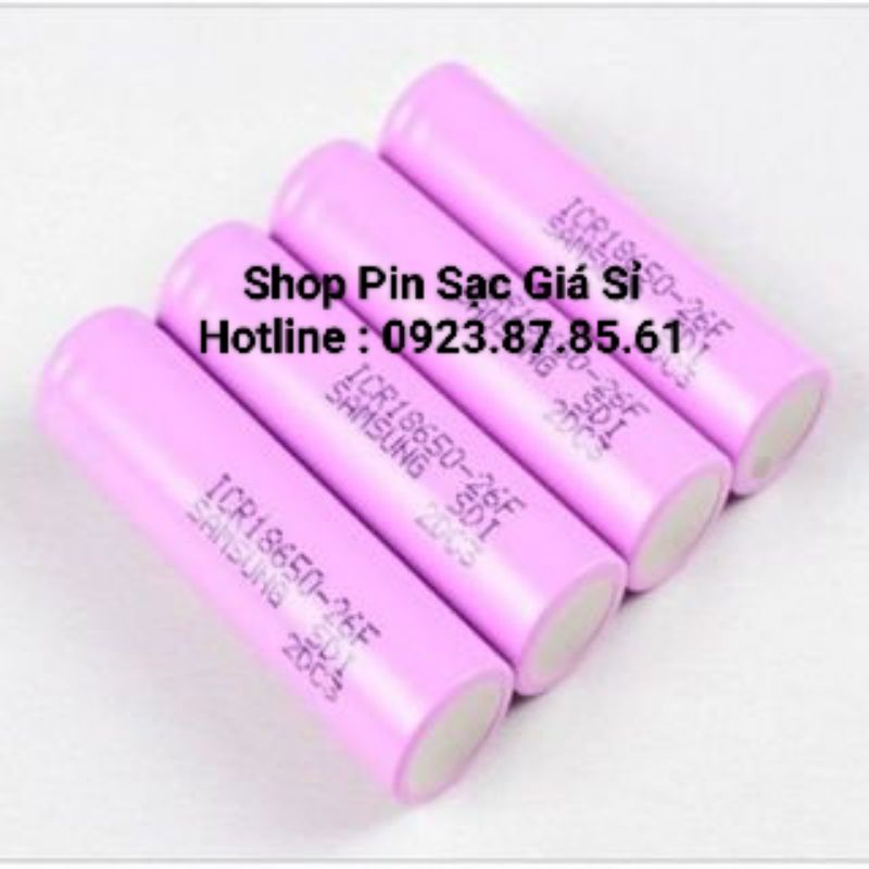 Pin 18650 Samsung 2600mah 26F Chính Hãng