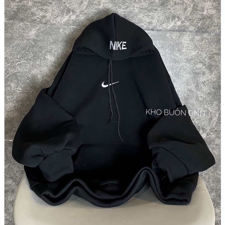 [Mã 12FASHIONSALE1 giảm 10K đơn 50K] Hoodies NAI thêu mũ full 3 màu đen, trắng, xám -nỉ bông tay bồng ulzaang | BigBuy360 - bigbuy360.vn
