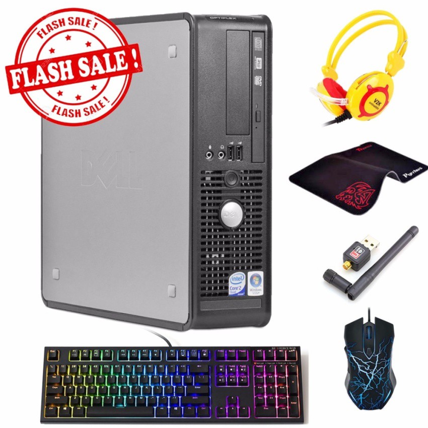 Máy tính văn phòng Dell Optiplex 755 SFF (Core 2 Duo, Ram 8GB, SSD 120GB) + Quà Tặng - Hàng Nhập Khẩu | BigBuy360 - bigbuy360.vn