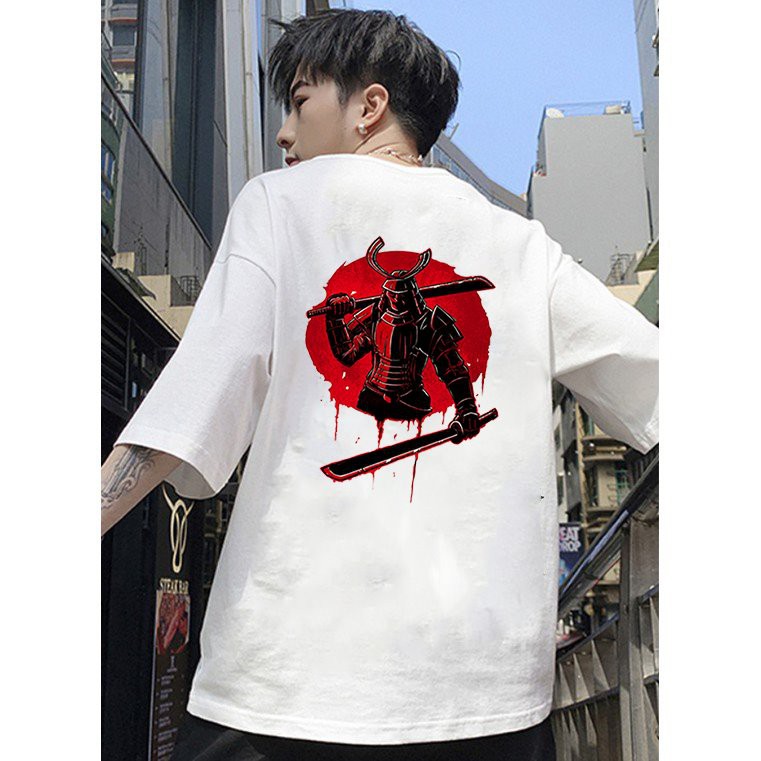 Áo thun unisex độc lạ Samurai form rộng vải dày mịn 2019T1818